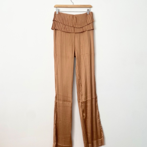 Andrea Iyamah Linea pants in toffee - Picture 6 of 11